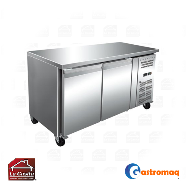 Mesón Refrigerado 314 lts. 136x70x86mm. Frío Forzado Gastromaq