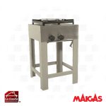 Anafe 1 Plato Doble Quemador Tipo Wok 43x43 cms. Maigas