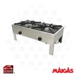 Anafe Industrial 2 Platos Bajo 43x43 cm. GLP Maigas