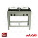 Anafe 2 Platos Doble Quemador Maigas