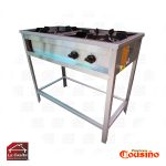 Anafe 2 platos con parrillas en fierro macizo de 34x34 cms. Cousiño