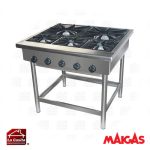 Anafe 5 platos, 3 de 27x27 y 2 de 43x43 cms.