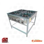 Anafe a Gas 4 Platos Alto 43×43 cm. Certificado Cousiño