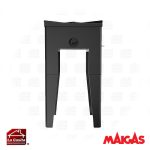 Anafe Negro 1 Plato Alto 43x43cms. Maigas