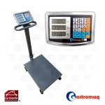 Balanza Digital 500 kg. Con Ruedas y Visor Aéreo GASTROMAQ