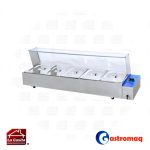 Baño María 5 Depósitos 1/2 Vidrio Recto Gastromaq