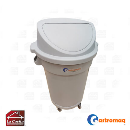 Contenedor de basura 120 lts. con tapa push Gastromaq