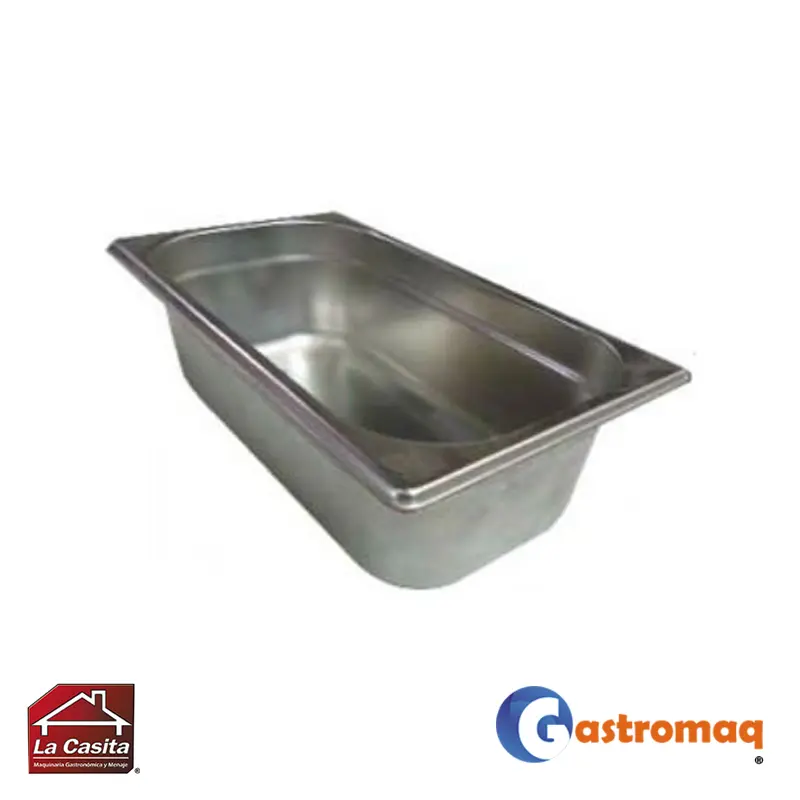 Depósito-Acero-GN-1-3×10,-17.6×32.5×10-cm.-Gastromaq Depósito Acero GN 1/3×10, 17.6×32.5×10 cm. Gastromaq - Imagen 1