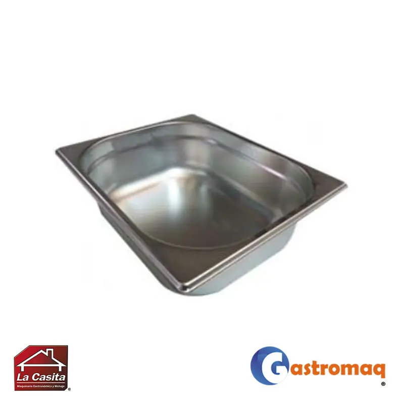 Depósito-Gastronómico-Acero-GN-1-2×10,-26.5×32.5×10-cm.-Gastromaq Depósito Gastronómico Acero GN 1/2×10, 26.5×32.5×10 cm. Gastromaq - Imagen 1