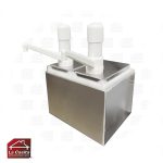 Dispensador Salsa Acero 2 Depósitos TOPPO