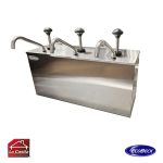Dispensador Salsa Acero 3 Depósitos 3 Lts. Ecobeck