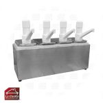 Dispensador Salsa Acero 4 Depósitos TOPPO