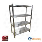 Estantería Lisa 4 Niveles 148x48x154 cm. Gastromaq