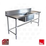 Lavafondos 1 Depósito Doble Secador 1400x60 cms. ITA