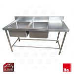 Lavafondos 2 Depósitos Secador Derecho 190x60 cms. ITA