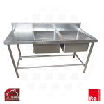 Lavafondos 2 Depósitos Secador Izquierdo 190x60 cms. ITA