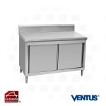 Mesón Acero 90 cms. con Puertas Correderas Ventus