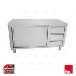 Mesón Cerrado 2 Puertas 3 Cajones 150x66x85 cms. ITA