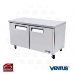 Mesón Freezer 2 Puertas Acero Inoxidable 340 Lts. Ventus