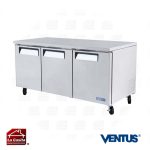 Meson Refrigerado 3 Puertas Acero Inoxidable 538 Lts. Ventus