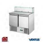 Mesón Saladette 2 Puertas Mármol Vidrio Benefit Ventus