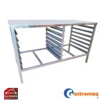 Mesón de Trabajo 140x65x90 cms. Con Bandejero Gastromaq