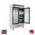 Refrigerador Industrial Vertical 2 Puertas Vidrio 1335 lts. Frío Forzado ITA