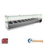 Salsera Refrigerada Sobremesa 1.8 mts. 8 Depositos GN 1/3. Gastromaq