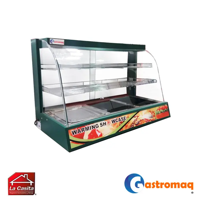 Vitrina-Calor-94-cms.-2-Repisas-Gastromaq-q Vitrina Calor 94 cms. 2 Repisas Gastromaq - Imagen 1