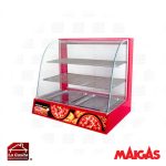 Vitrina Calor Sobremesa Vidrio Curvo Maigas