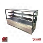 Vitrina Pastelera 2 mts. Vidrio Cuadrado Maigas