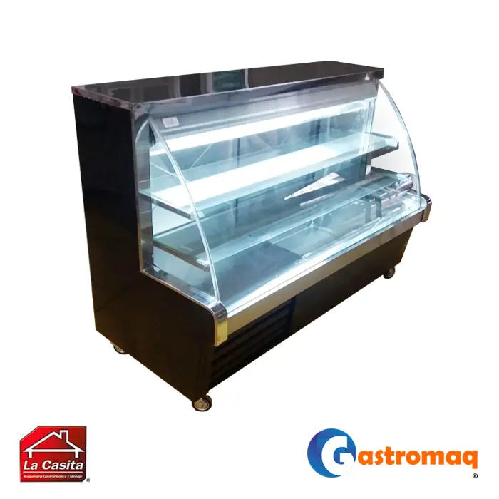 Vitrina-Pastelera-Curva-1,5-m.-Gastromaq Vitrina Pastelera Curva 1,5 m. Gastromaq - Imagen 1