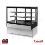 Vitrina Pastelera 1 mt. Vidrio Cuadrado Maigas