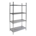 Estantería Acanalada Acero Cromadas 90 cms.