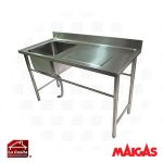 Lavafondos 1 Depósito Con Secador Derecho 140 cm. Maigas