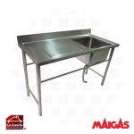 Lavafondos 1 Depósito Con Secador Izquierdo 140 cm. Maigas