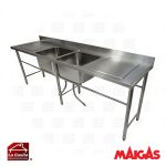 Lavafondos 2 Depósitos con 2 Secadores 250 cm. Maigas