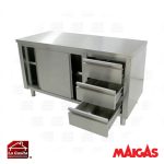 Mesón Trabajo 66x150 cm. 2 Puertas, 3 Cajones Maigas