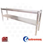 Plateo 2 Niveles 2 Soportes 210x30x60 cm. Gastromaq