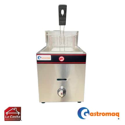 Freidora a gas 1 deposito 6 lts. Gastromaq