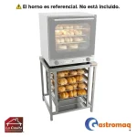 Mesón Para Horno Convector 1A-4A/F Con Bandejero (43.5x31.5) Gastromaq