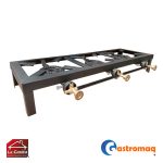 Fogón fierro negro 3 platos Gastromaq