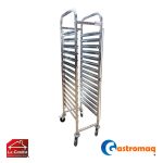 Carro bandejero 15 niveles acero inoxidable 1-1 gn (15 gn) Gastromaq