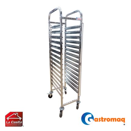 Carro bandejero 15 niveles acero inoxidable 1-1 gn (15 gn) Gastromaq