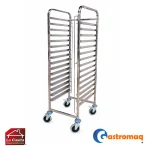 Carro bandejero 15 niveles acero inoxidable bandejas 60x40 cm. mod.3 Gastromaq