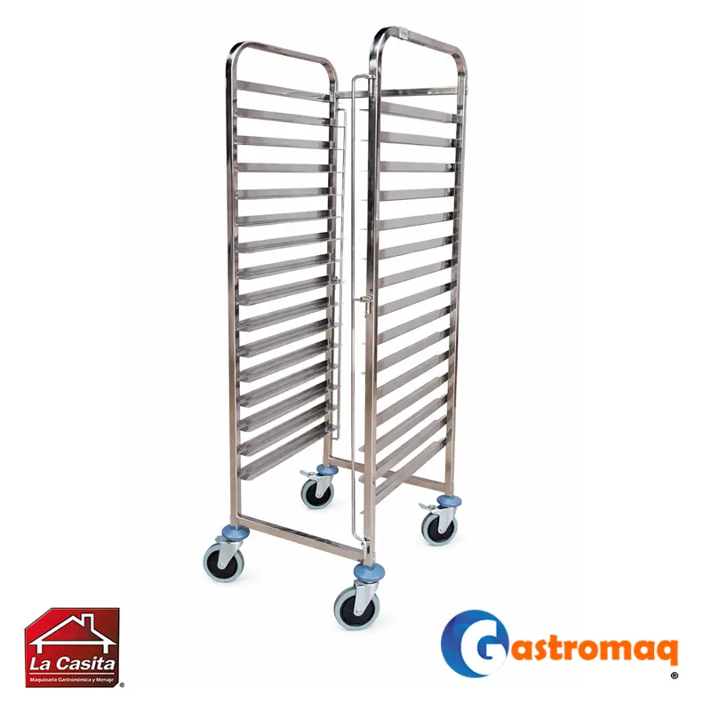 Carro-bandejero-15-niveles-acero-inoxidable-bandejas-60x40-cm.-mod.3-Gastromaq-c Carro bandejero 15 niveles acero inoxidable bandejas 60x40 cm. mod.3 Gastromaq - Imagen 1