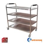 Carro transportador 4 niveles 121x61 cm. (lujo) Gastromaq