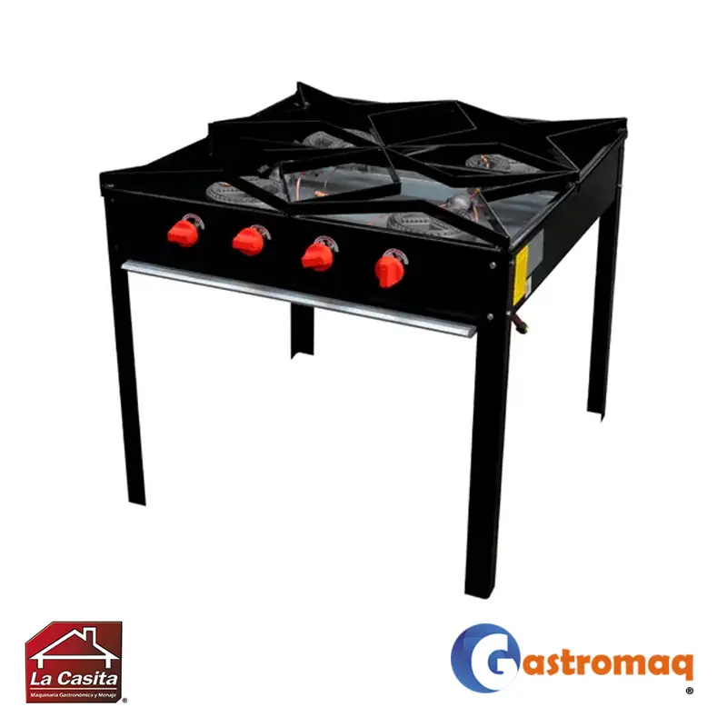 Cocina-Anafe-4-Platos-Alto-Certificado-Eco-3 Cocina Anafe 4 Platos Alto Certificado Eco Gastromaq - Imagen 1