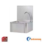 Lavamanos Mural Acero Con Respaldo Push Gastromaq