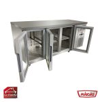 Mesón Bajo Refrigerado 3 Puertas Vidrio Abatibles 545 lts. Maigas